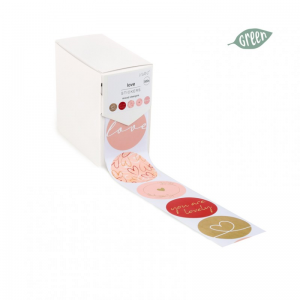 STICKERS LOVE D40MM 500pz