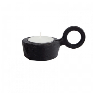 PORTACANDELA FINN MET. 9X5,5X4,5cm -nero