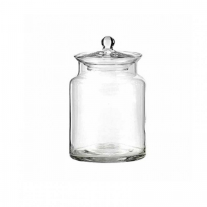 BARATTOLO VETRO C/TAPPO D13 H20 CM