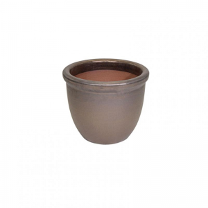 VASO CERAM.SMALT. D30 H25 - bronze