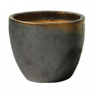 VASO Egg CERAMICA D48 H41 - bronze