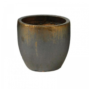VASO Egg CERAMICA D38 H32 - bronze