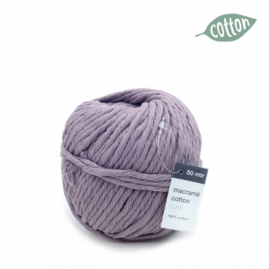 N/MACRAME IN COTONE 50mtX5mm - lavanda