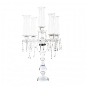CANDELABRO cristallo H79cm -5fuochi