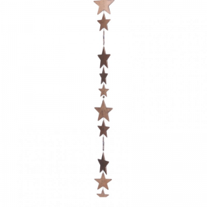 GHIRLANDA STELLE CM 185 - marrone