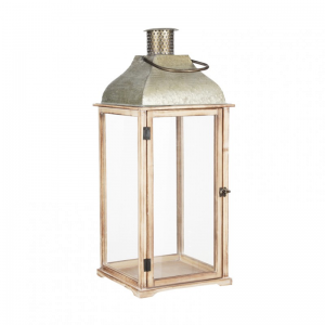 LANTERNA LIVORNO 29X29XH73 cm -brown