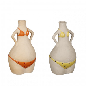 VASO BIKINI D19 H10 cm-yellow/orange