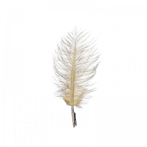 PIUMA C/CLIP conf. 6 pz 18X9cm - gold
