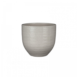 VASO CARRIE D20 H18 cm - grey glaze