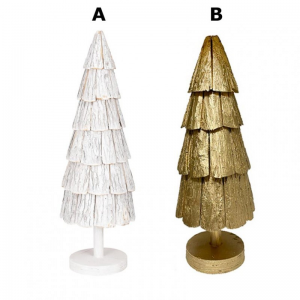 ALBERO D26 H80 cm - white/gold NETTO