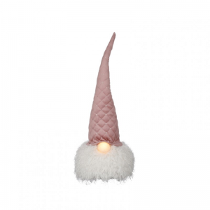 GNOMO C/LUCI 23X23XH58 cm - pink