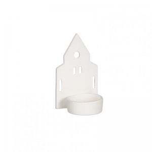 PORTACANDELA CHIESA 7,5X6XH12 cm - white