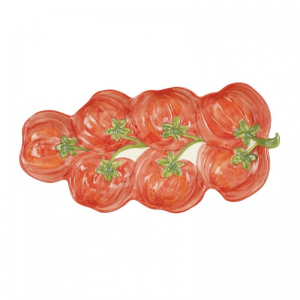 PIATTO POMODORO 31X15 H3,5 cm - red