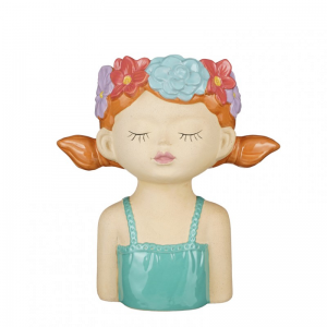 VASO BIMBA CERAM.22,5X14,5XH25,5-turquoi