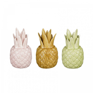 CANDELABRO ANANAS D8 H14 3mod.ass.