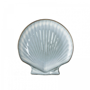 PIATTO CONCHIGLIA ceram. 24X23,5 H3-grey