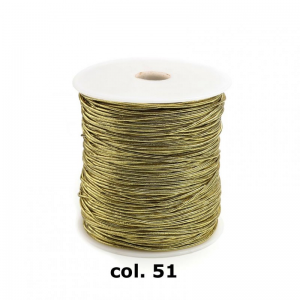 N/ROUND ELASTIC 200M X 1 MM - oro