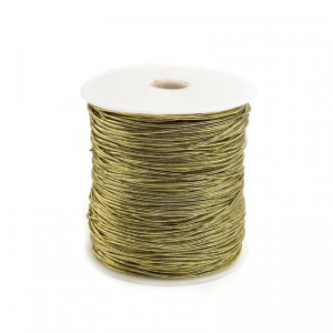 N/ROUND ELASTIC 1MM 200MT- oro