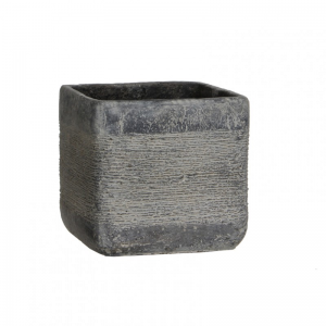 VASO KANE CM 15,5X15,5X15-grey dk