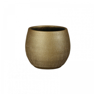 VASO PORTO terrac D14 H14cm -gold metal