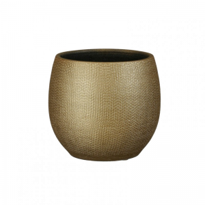 VASO PORTO terrac D17 H17cm -gold metall