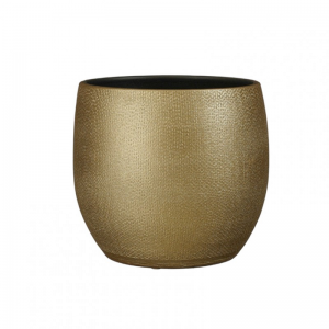 VASO PORTO terrac D26,5 H27cm - gold met