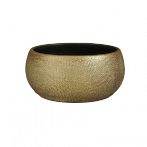 VASO PORTO terrac D27 H13cm -gold metall
