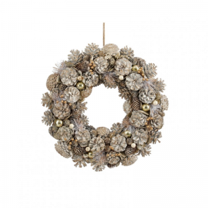 CORONA C/PIGNE HANLEY D45 cm - white