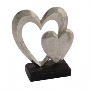 CUORI ALL. 12,5X5,3X14,5 cm -silver