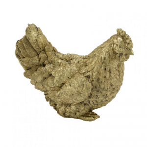 GALLINA 16,5X8,5X14 cm -gold