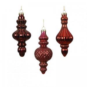 DECORO vetro D5,8 H13,2 3ASS. - red