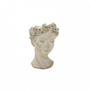 VASO TESTA DONNA CEMENTO D16 H21 - grey