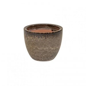VASO Egg CERAMICA D30 H24 - brown