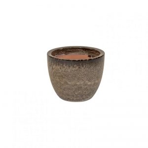 VASO Egg CERAMICA D23 H19 - brown
