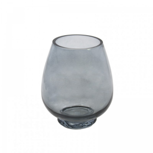 VASO VETRO D17 H20 cm - grigio