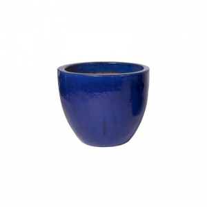 VASO Egg CERAMICA D18 H15 - blue