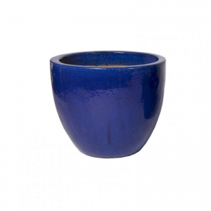 VASO Egg CERAMICA D23 H18 - blue