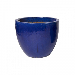 VASO Egg CERAMICA D28 H22,5 - blue