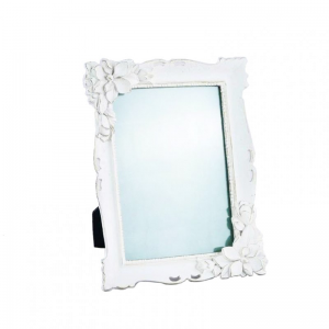 CORNICE RESINA C/FIORI 13X18CM - avorio