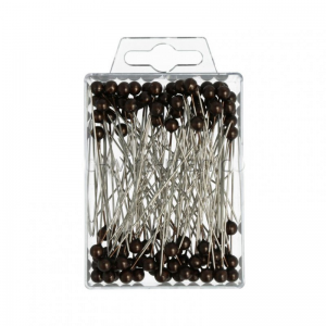 SPILLI C/PERLA 6MM 65MM 100pz - brandy