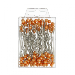 SPILLI C/PERLA 6MM 65MM 100pz - arancio