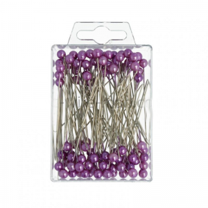 SPILLI C/PERLA 6MM 65MM 100pz - violetto