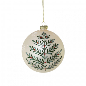 SFERA DEC. VISCHIO D10 cm - avorio