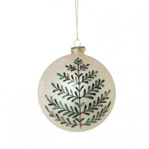 SFERA DEC. VISCHIO D12 cm - avorio
