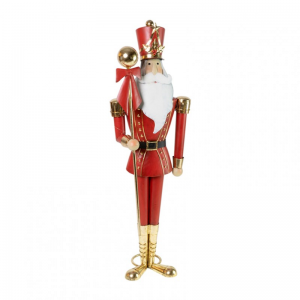 BABBO NATALE metallo 65X45 H200cm-rosso