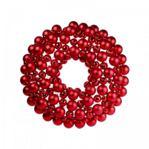 CORONA SFERE DA APP. D80cm - rosso
