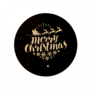 SPECCHIO MERRY XMAS C/LED D60cm