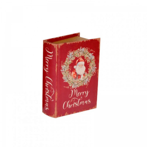 SCATOLA/LIBRO BABBO NATALE 9X4,5X12cm