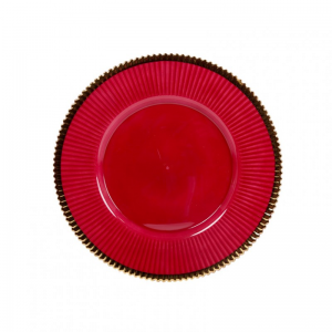 SOTTOPIATTO PVC D33 cm - rosso