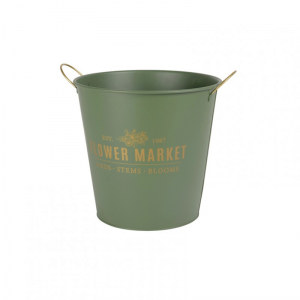 SECCHIELLO METALLO D19 H16cm - verde